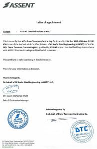 General Contracting Company in Saudi Arabia DTC ASSENT certified builder Saudi Arabia