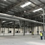 warehouse construction, warehouse construction method statement, steel structure erection, PEB warehouse construction, concrete foundation work, site preparation, excavation and backfilling, anchor bolts installation, base plates alignment, structural steel assembly, roof cladding installation, wall cladding panels, floor concrete finishing, laser screed flooring, vapor barrier installation, quality control in construction, inspection and test plan ITP, safety procedures at site, PPE safety equipment, welding procedure specification WPS, torque test for bolts, concrete cube test, construction sequence, warehouse finishing works, external works construction, stormwater drainage system, warehouse landscaping, project handover documentation, as-built drawings, HSE compliance, Saudi Building Code, ASTM standards, ACI concrete standards, warehouse roofing system, industrial warehouse construction, pre-engineered building erection, construction site management, QA/QC documentation, material testing reports, project safety plan, toolbox talk, warehouse floor curing, construction supervision, DTC warehouse projects, industrial building construction Saudi Arabia