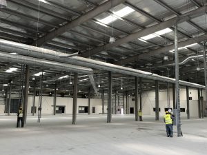 warehouse construction, warehouse construction method statement, steel structure erection, PEB warehouse construction, concrete foundation work, site preparation, excavation and backfilling, anchor bolts installation, base plates alignment, structural steel assembly, roof cladding installation, wall cladding panels, floor concrete finishing, laser screed flooring, vapor barrier installation, quality control in construction, inspection and test plan ITP, safety procedures at site, PPE safety equipment, welding procedure specification WPS, torque test for bolts, concrete cube test, construction sequence, warehouse finishing works, external works construction, stormwater drainage system, warehouse landscaping, project handover documentation, as-built drawings, HSE compliance, Saudi Building Code, ASTM standards, ACI concrete standards, warehouse roofing system, industrial warehouse construction, pre-engineered building erection, construction site management, QA/QC documentation, material testing reports, project safety plan, toolbox talk, warehouse floor curing, construction supervision, DTC warehouse projects, industrial building construction Saudi Arabia