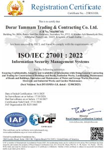 DTC ISO 27001:2022 Certification