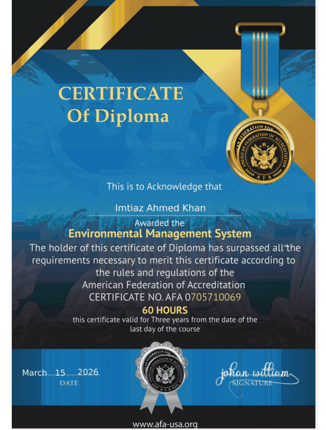 General Contracting Company in Saudi Arabia Environmental Management System