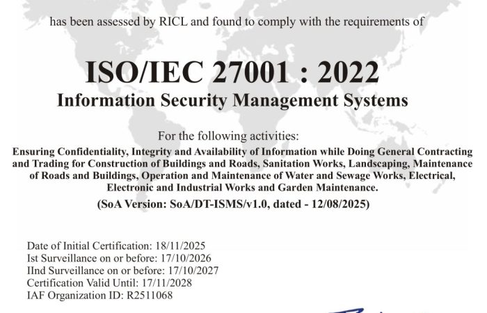 ISO/IEC 27001:2022 Certification